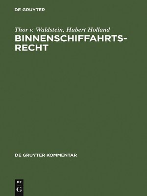 cover image of Binnenschiffahrtsrecht